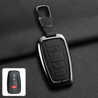 Étui de Protection Clé Toyota C-HR RAV4 Corolla Prius Camry Alliage de Zinc et Cuir