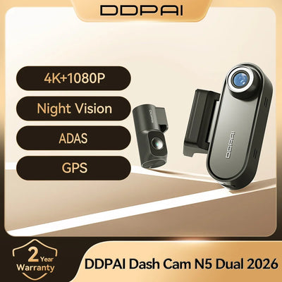 Dashcam DDPAI N5 Dual 4K HDR Avant Arrière