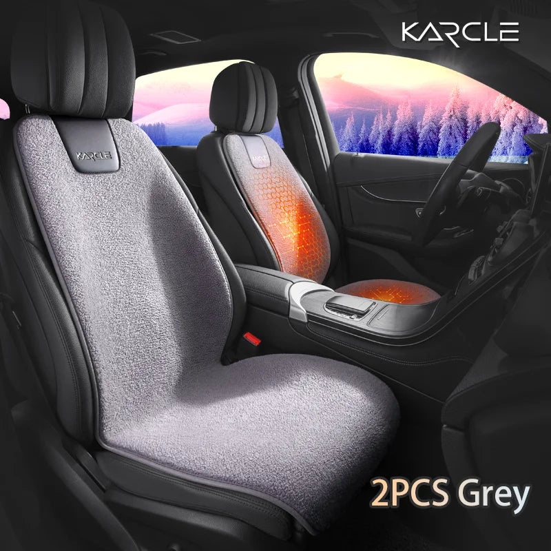 Siège Chauffant Voiture 12V Velours Granulaire Simple ou Double