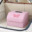 Boîte de Rangement de Coffre Voiture Pliable Cuir