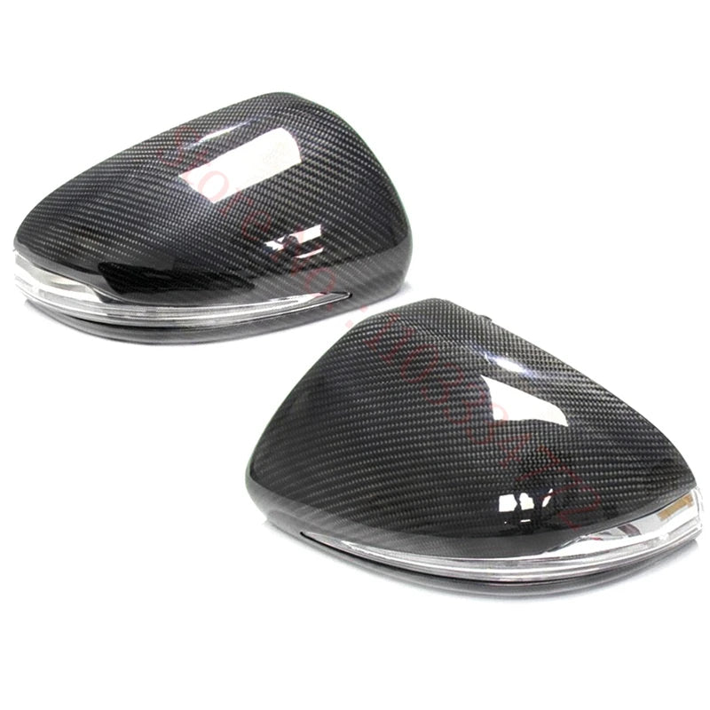 Coque de Rétroviseur Mercedes Classe C W205, E W213, S W222, GLC X253, GLA, GLB, EQA, EQB, EQC en Carbone Véritable, 8 Styles