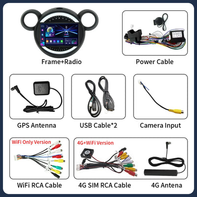 Autoradio Android CarPlay MINI Cooper R56 R60 2006-2015