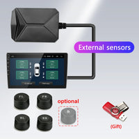 Capteurs TPMS USB Pression et Température 4 Roues Écran Android