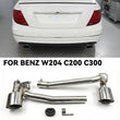 Embout d'Échappement Mercedes Classe C W204 Look C63 Double Sortie