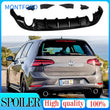 Diffuseur Arrière Complet Volkswagen Golf 7 et 7.5 GTI R Noir Brillant