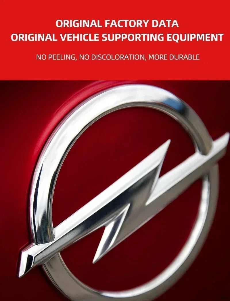 Emblème Logo Opel 145 mm en ABS Noir ou Argent pour l'Avant et l'Arrière Astra Insignia Corsa Zafira