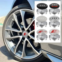 Cache-Moyeux Audi A3 A4 Q5 S line RS 60mm