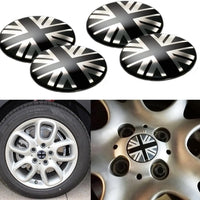 Cache-Moyeu Mini Cooper R50 R53 R55 R56 R57 R58 R59 R60 R61 F54 F55 F56 F57 F60 Damier ou Union Jack 4 Pièces