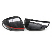 Coque de Rétroviseur Mercedes GLC X253, EQA, EQB X243, EQC N293 en Carbone Véritable de Remplacement, Sec, Forgé ou Liseré Rouge