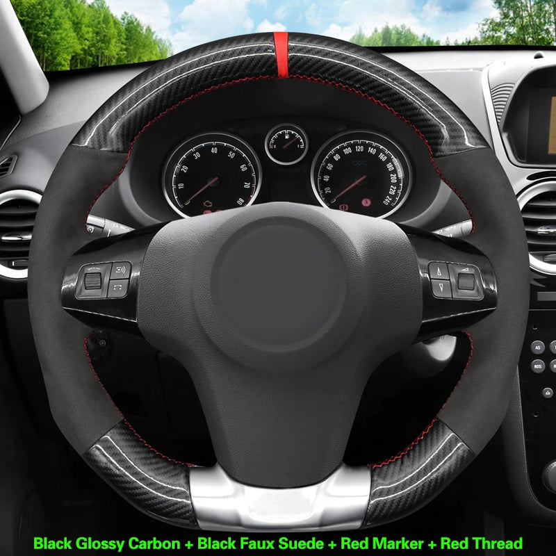 Housse de Volant à Coudre Opel Corsa OPC VXR Vauxhall Corsa VXR 2006-2015 Cuir ou Simili Cuir Noir
