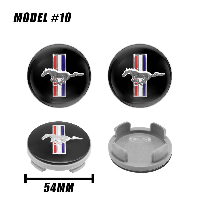 Cache-Moyeux Ford Focus Mondeo Ranger Ecosport 54mm 56mm 60mm — vue en situation
