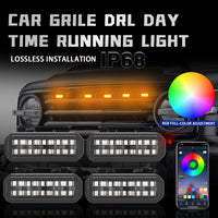 Feux de Calandre LED Nissan Frontier 4, 5 ou 8 Feux RGB ou Couleur