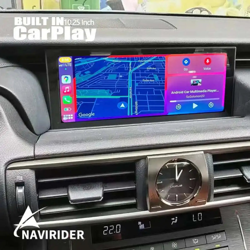 Autoradio Android 14 Lexus IS RC 200 250 300 350 200t 300h 2013-2019 Écran 10,25 Pouces CarPlay