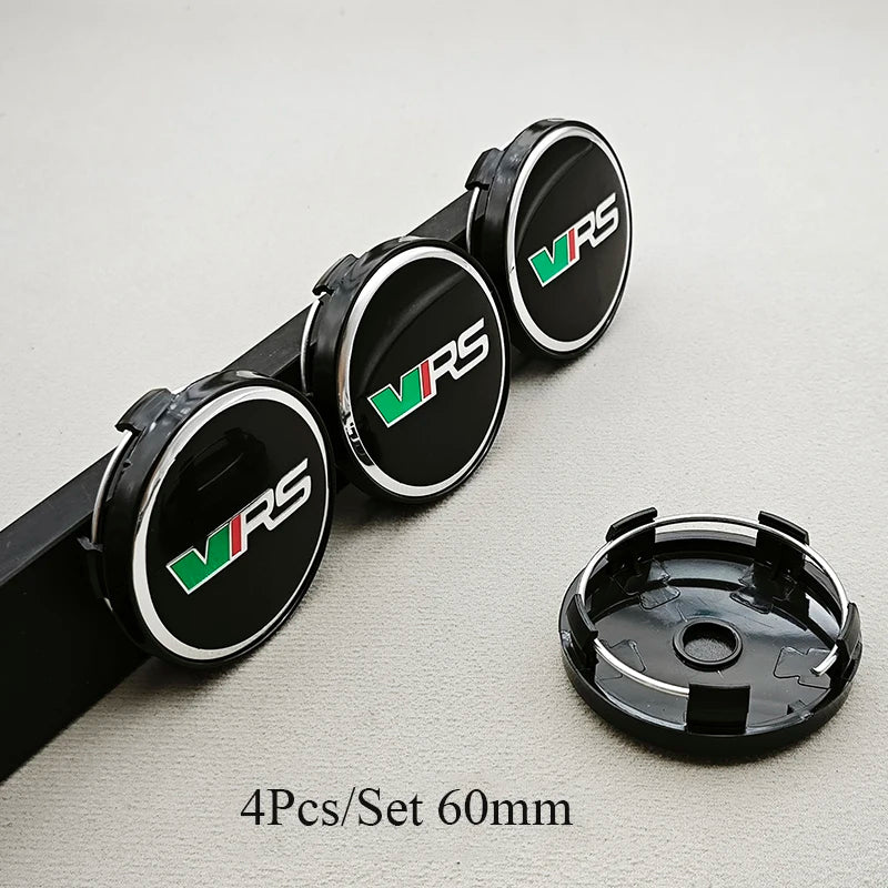 Cache-Moyeux Skoda Octavia Fabia Kodiaq VRS 56mm 60mm — vue de trois quarts