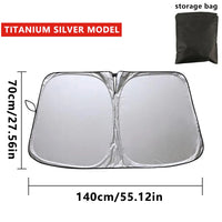 Pare-Soleil Pare-Brise Voiture Pliable avec Sac de Rangement