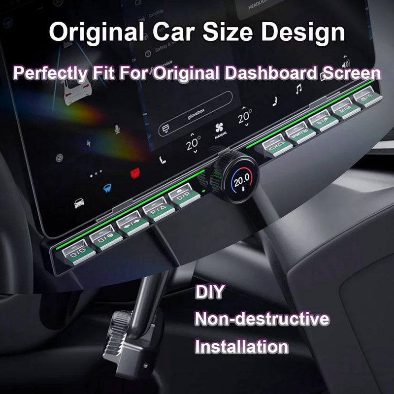 Bouton de Commande Multimédia Tesla Model 3 Y Console Centrale — gros plan
