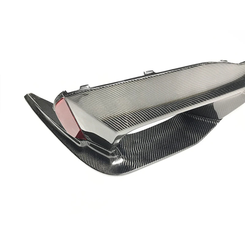Diffuseur Arrière Carbone Sec Style D BMW Série 5 G30 G38 2017+ avec Séparateurs et Spoiler