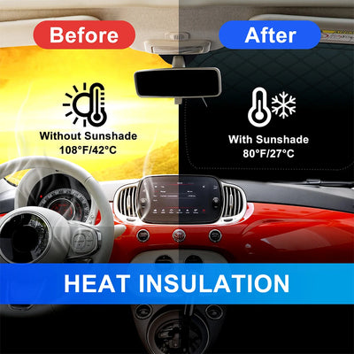 Pare-Soleil Pare-Brise Fiat 500 Abarth 595 2008-2023