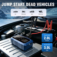 Booster de Batterie Voiture CARSUN 3 en 1 avec Compresseur 150 PSI