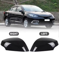 Coques de Rétroviseur de Remplacement Renault Mégane 3 MK3 2008-2015, ABS Noir Brillant, Gauche, Droite ou Paire