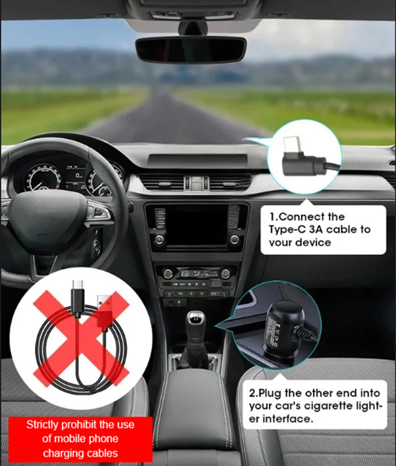 Dashcam 4K UHD Wi-Fi avec GPS, Caméra de Recul 4K en Option, Vision Nocturne et Surveillance de Stationnement 24 h
