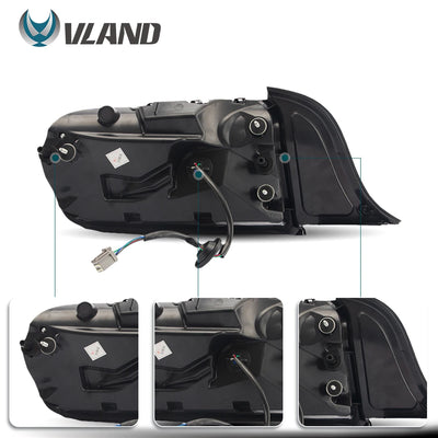 Feux Arrière LED Vland Ford Mustang S550 (2015-2023) 5 Modes