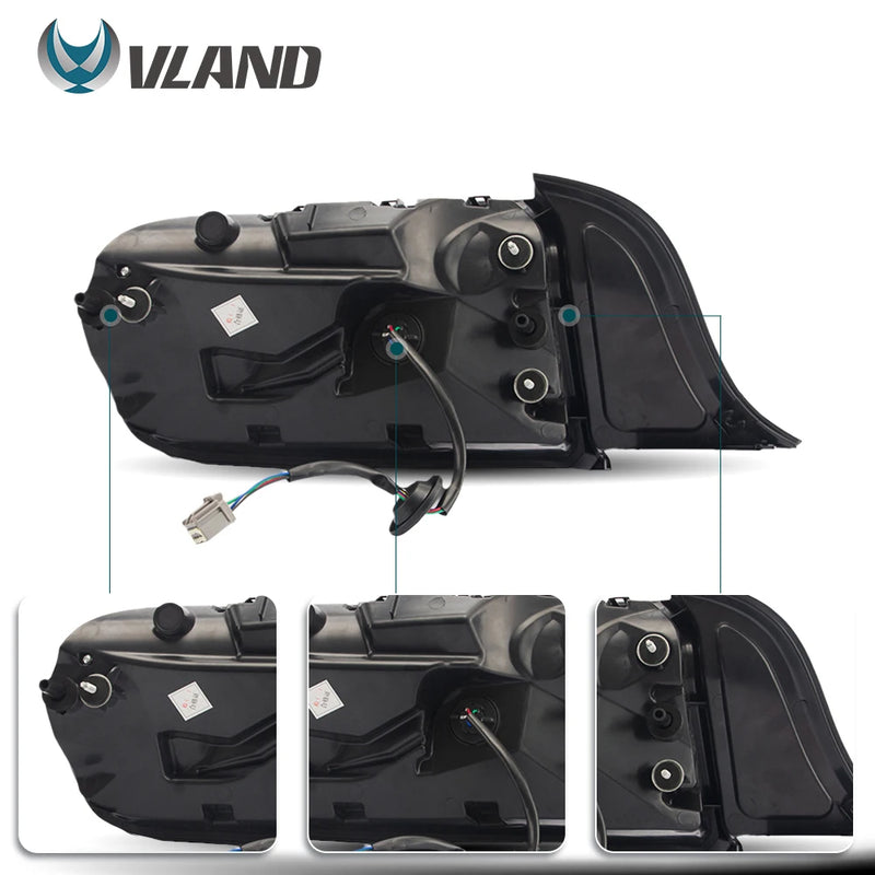 Feux Arrière LED Vland Ford Mustang S550 (2015-2023) 5 Modes