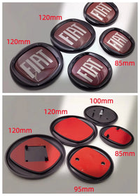 Emblème Fiat 500 Abarth Logo 85 95 100 120 mm pour l'Avant et le Coffre Arrière Autocollant