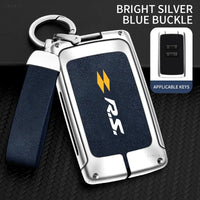 Coque de Clé Renault Carte 2 Touches Alliage de Zinc Suédine Lanière RS