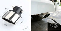 Embout d'Échappement Inox Universel Peugeot 208 308 3008 Droit ou Coudé