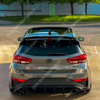 Becquet Arrière Hyundai i30 N Hatchback Mk3 et Mk3 Facelift 2017-2025 en ABS Noir Brillant, Look Sportif Tuning