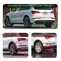 Garde-Boue Audi Q5 S line 2009-2016 Bavettes 4 Pièces