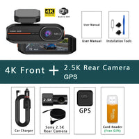 Dashcam 4K OLESED WP57 Front Rear 2.5K ADAS