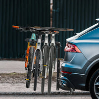 Porte-Vélos sur Attelage Pliable et Inclinable pour 2 ou 4 Vélos avec Stabilisateur Anti-Oscillation en Acier pour SUV et Camping-Car