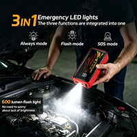 Booster de Batterie Voiture 400A 12V avec Lampe SOS