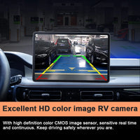 Caméra de Recul WiFi pour Plaque d'Immatriculation Européenne Carsanbo HD 720P 120° avec Vision Nocturne IR, Étanche, pour iOS et Android