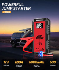 Booster de Batterie Voiture 12V 1200A Écran Numérique 5 Coloris