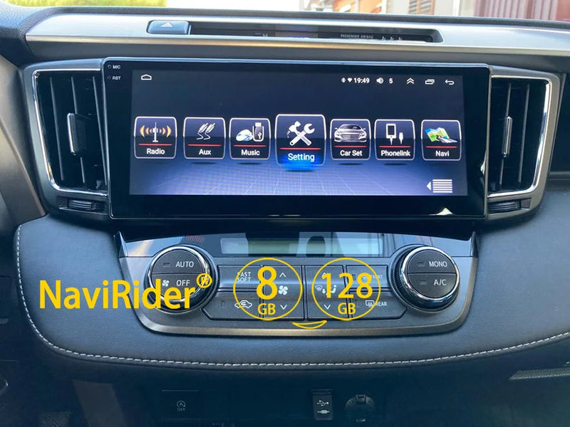 Autoradio Android Écran 10,25 Pouces Toyota RAV4 XA40 2012-2019 CarPlay Sans Fil GPS 4G