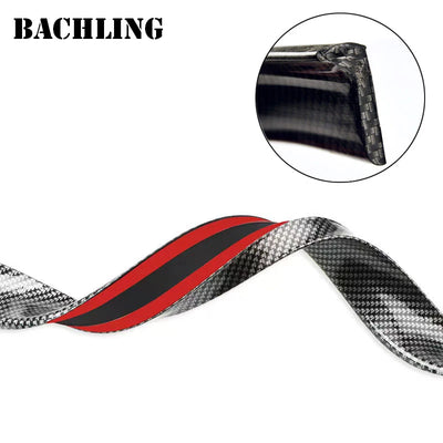 Becquet Universel 5D Souple 1.5m Carbone Noir Mat Brillant