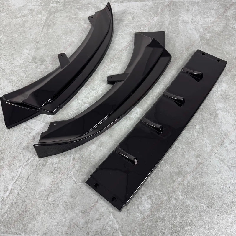Lame de Pare-Chocs Avant Mini Cooper S JCW F55 F56 F57 2014-2021 Avant Restylage en ABS Noir Brillant