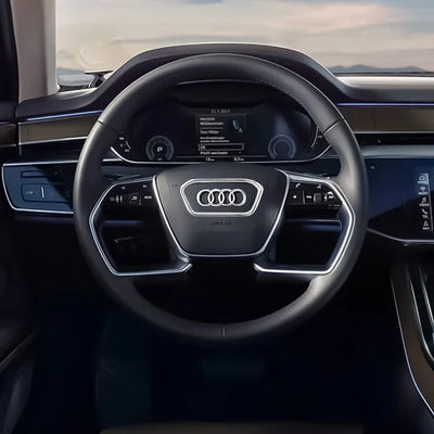 Logo Audi Autocollant 4 Anneaux Électroplaqué A3 A4 Q5