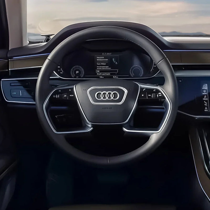 Logo Audi Autocollant 4 Anneaux Électroplaqué A3 A4 Q5