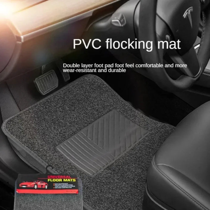 Tapis de Sol Voiture Universels 4 Pièces Antidérapants