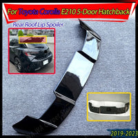 Becquet Toyota Corolla E210 Hatchback 5 Portes 2019-2023 Aileron de Toit Style V, Noir Brillant ou Aspect Carbone
