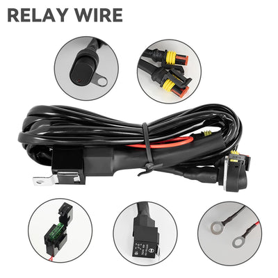 Faisceau de Câblage Relais pour Phare LED Moto