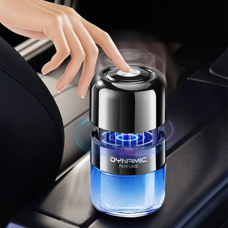 Désodorisant Voiture Parfum Solide Rotatif à Pression Longue Durée