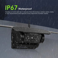 Caméra de Recul Sans Fil à Charge Solaire Podofo 720P WiFi avec Vision Nocturne IP67 Magnétique pour Camping-Car, Voiture et Pick-up