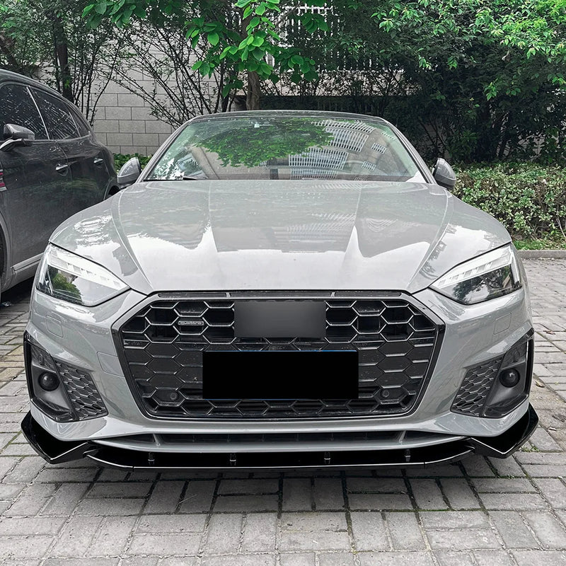 Lame Avant Audi A5 S5 8W6 2021-2024 Noir Brillant 3 Pièces