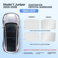 Pare-Soleil de Toit Tesla Model 3 Highland Model Y Juniper Cristal de Glace Noir ou Gris