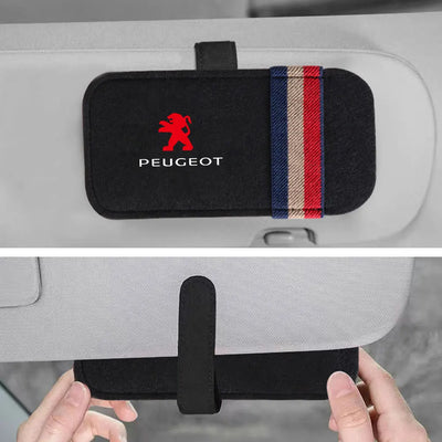 Étui de Pare-Soleil Porte-Lunettes Feutrine Peugeot 3008 2008